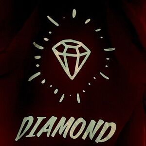 Diamond Supply Co hooded wind breaker/rain coat